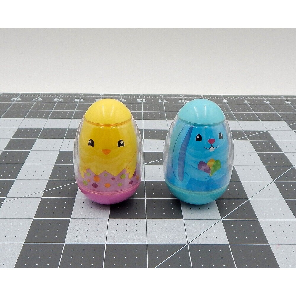 Playskool Weebles Spring Basket Figures Blue Bunny 39 Chick 40 Pair